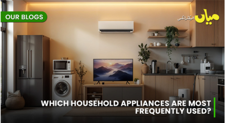 Which household appliances are most frequently used?