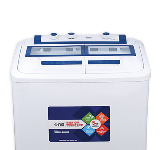 Nasgas Washing Machine NWM-502 Plastic Top 3d Design Beautiful Handles 1 Year Brand Warranty