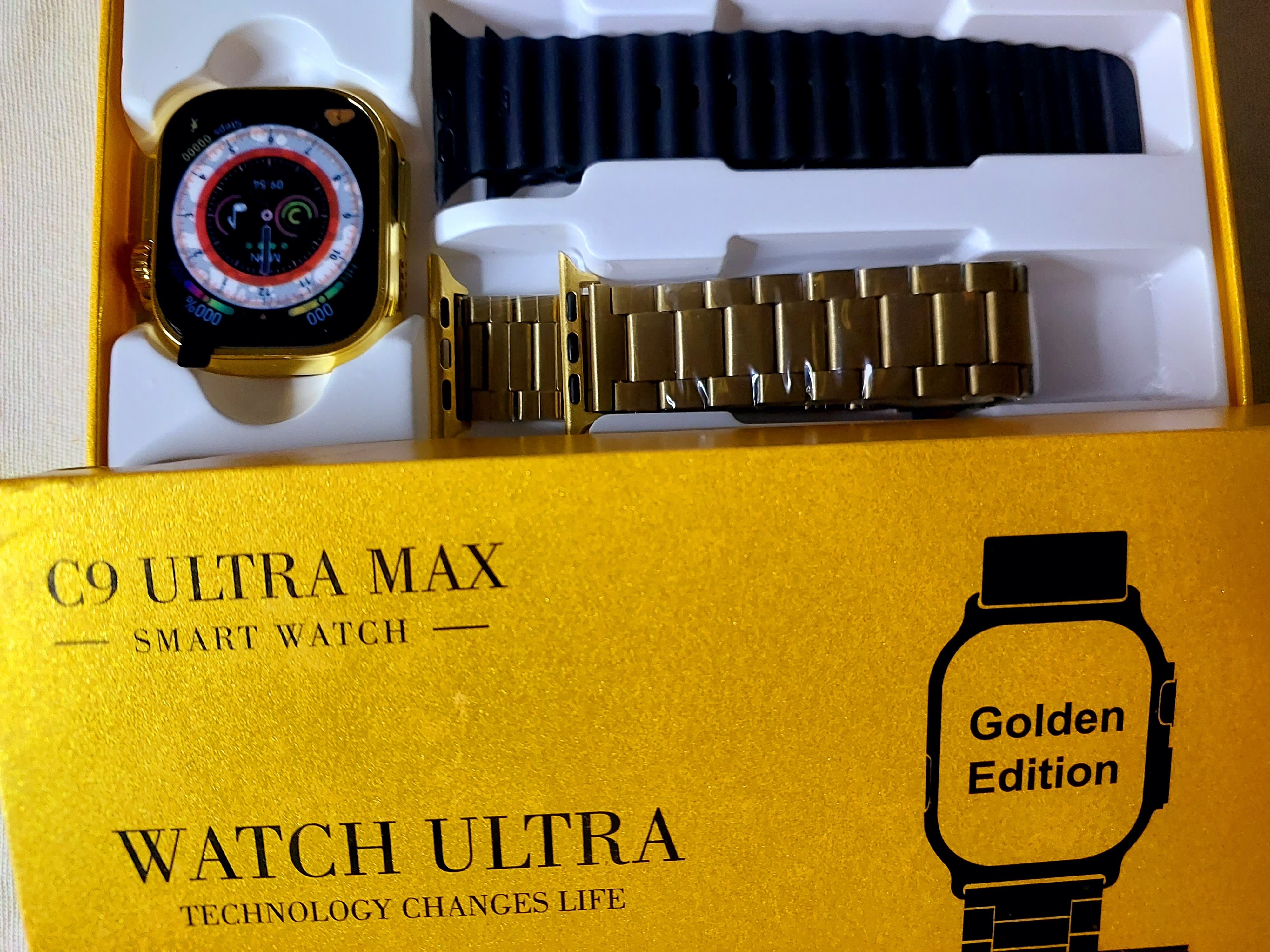 C9 Ultra Max Smart Watch Golden Edition