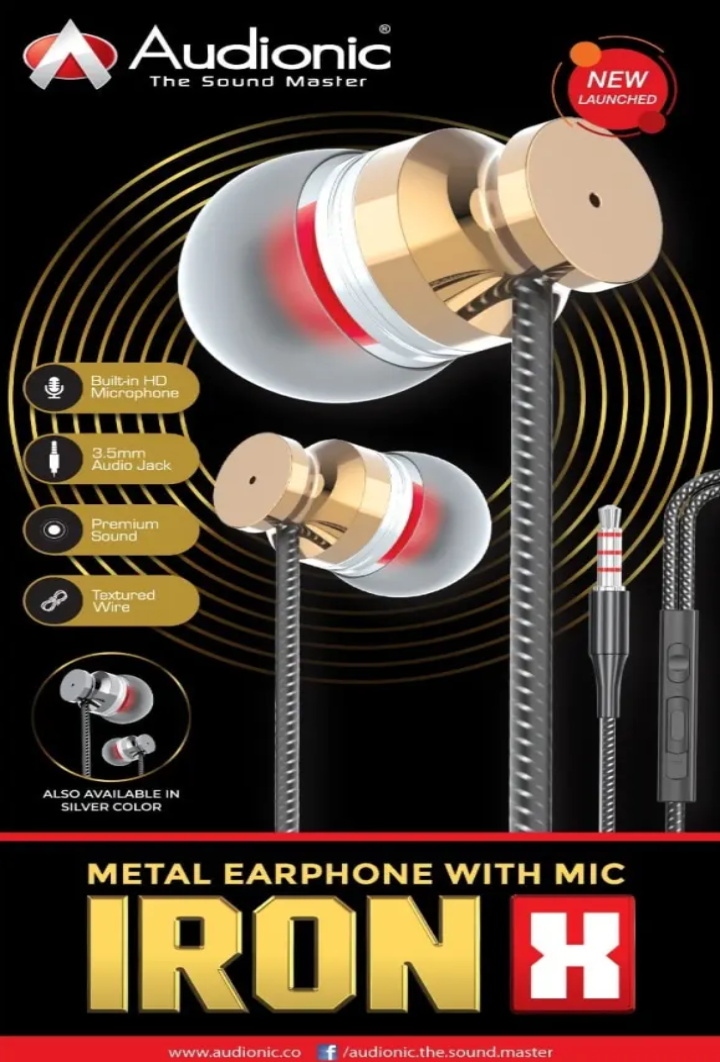 Audionic Iron X | Iphone Earphone